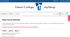 Desktop Screenshot of jayshop.tabor.edu