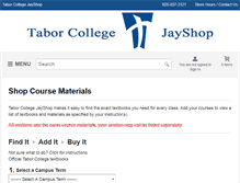 Tablet Screenshot of jayshop.tabor.edu